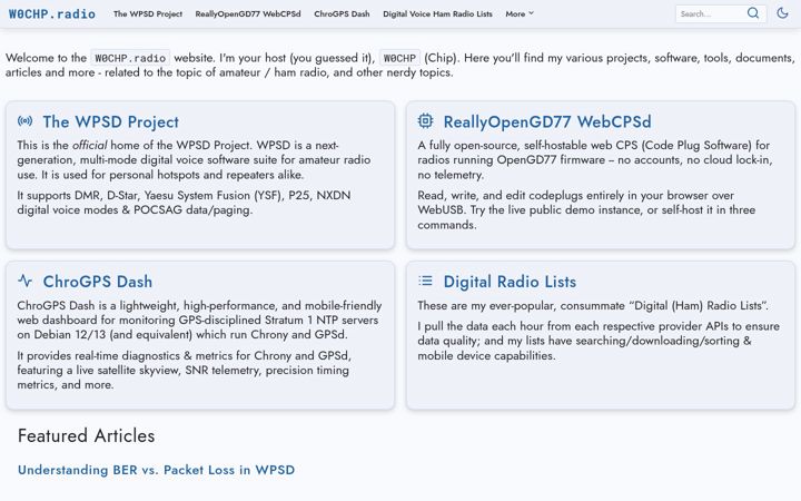 Screenshot of w0chp.net