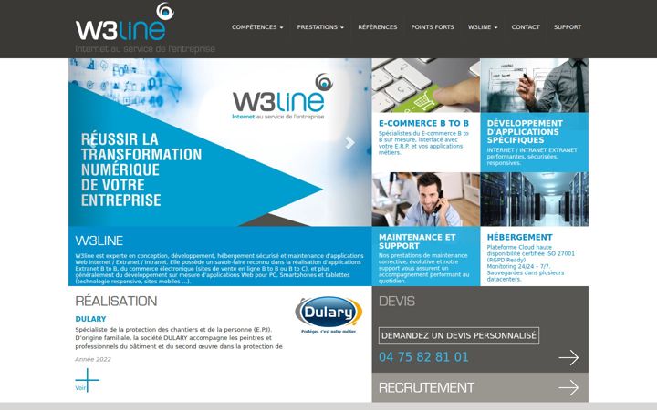 Screenshot of w3line.fr