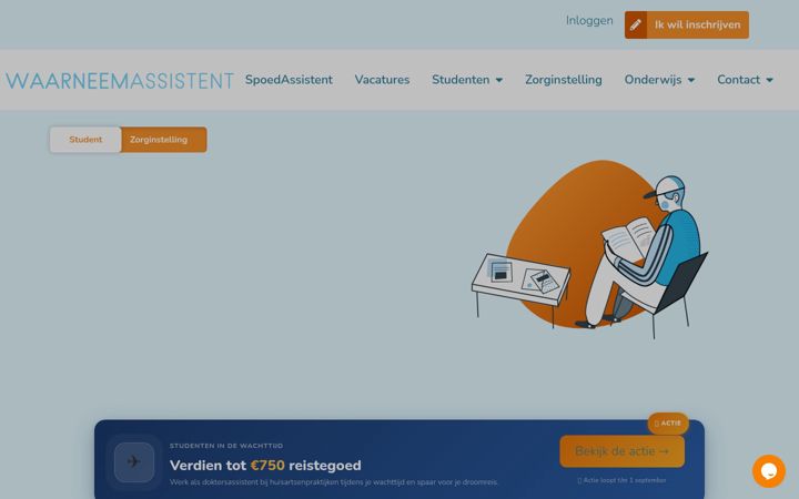 Skærmbillede af waarneemassistent.nl