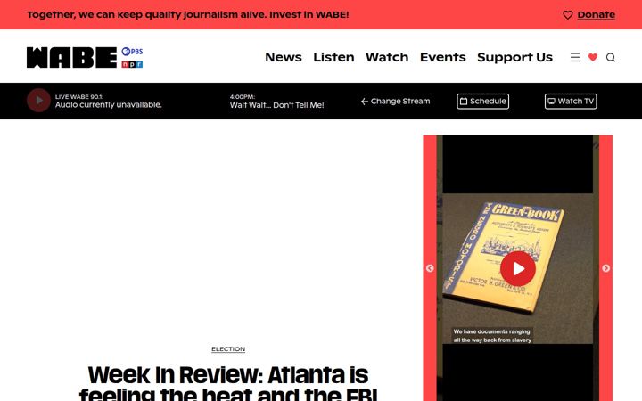 Screenshot of wabe.org