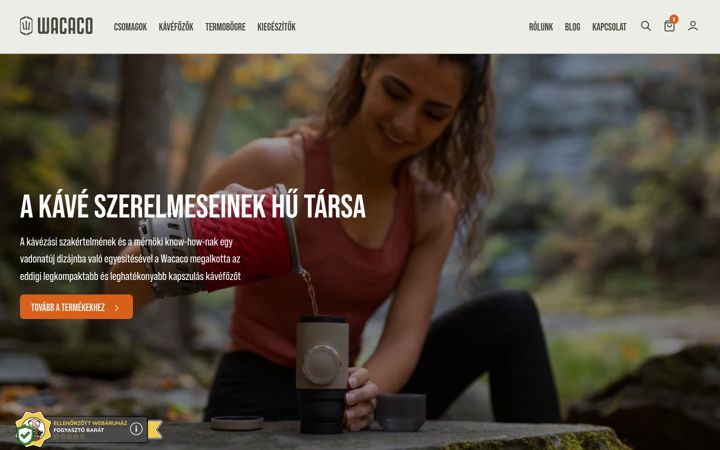 Screenshot of wacacoshop.hu