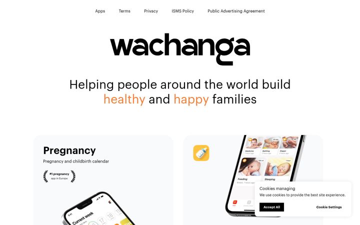 Screenshot of wachanga.com