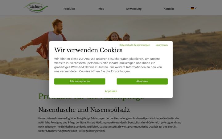 Ekraanipilt saidist wachters-naturheilmittel.de