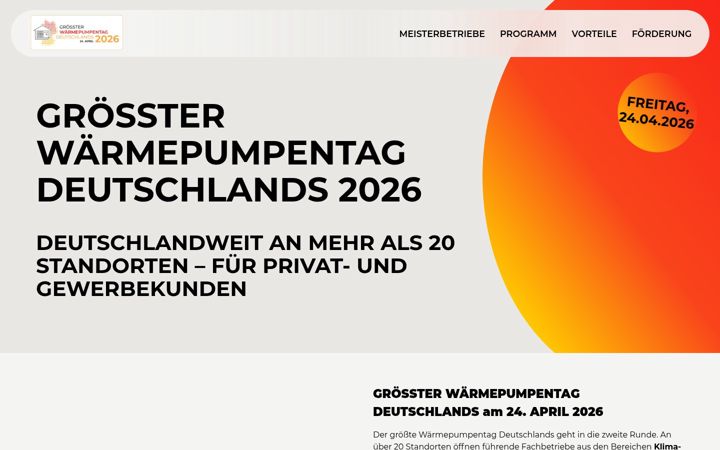 Screenshot of waermepumpen-tag.de