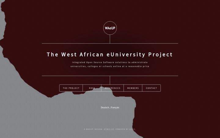 Screenshot of waeup.org