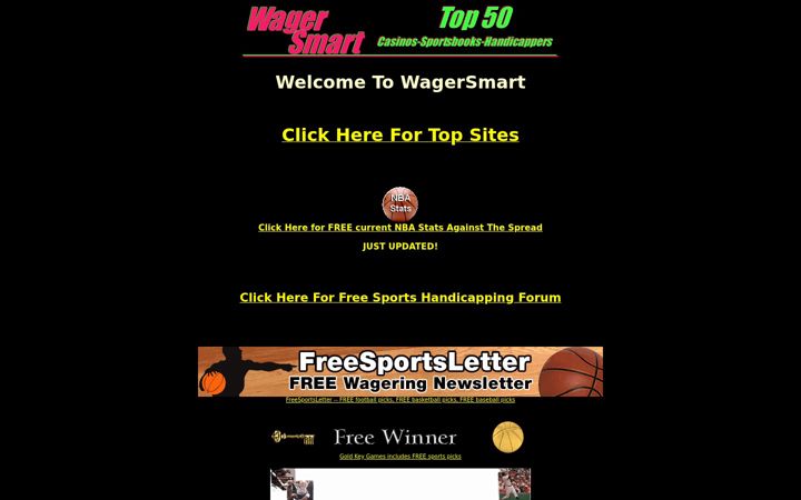 Screenshot of wagersmart.com