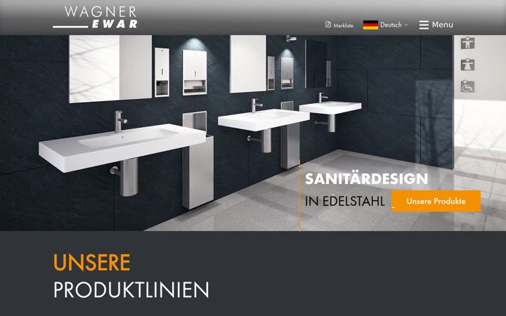 Screenshot of wagner-ewar.de