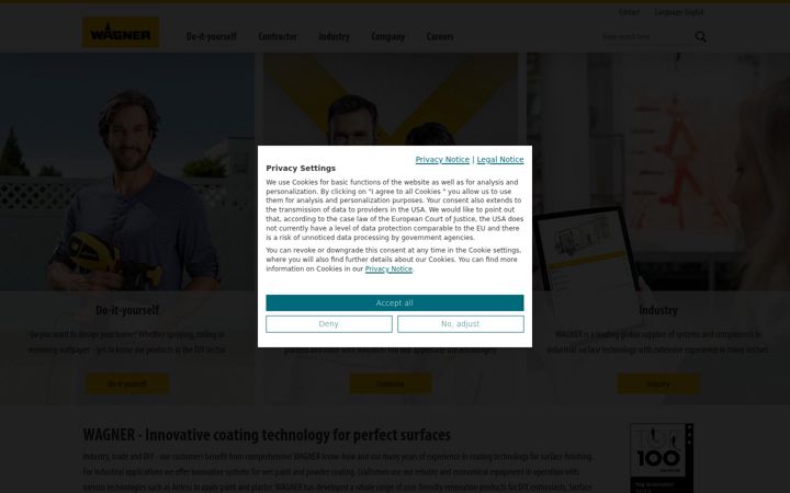 Screenshot of wagner-group.com
