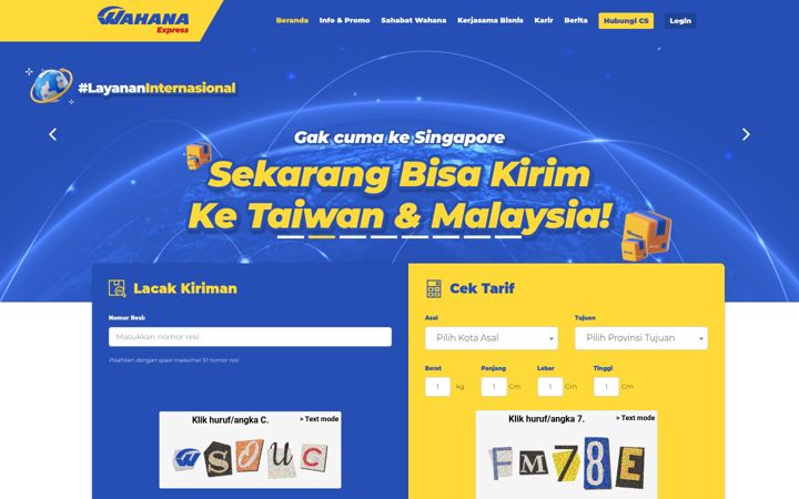Screenshot of wahana.com