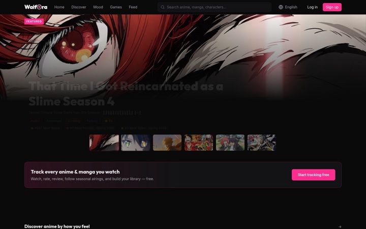 Screenshot of waifora.com