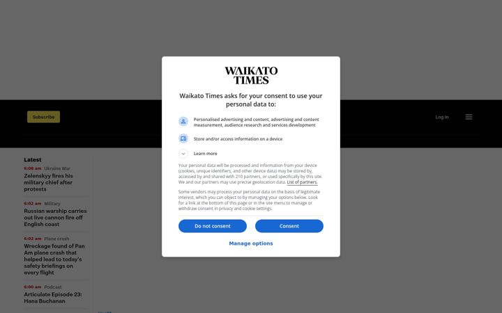 Screenshot of waikatotimes.co.nz