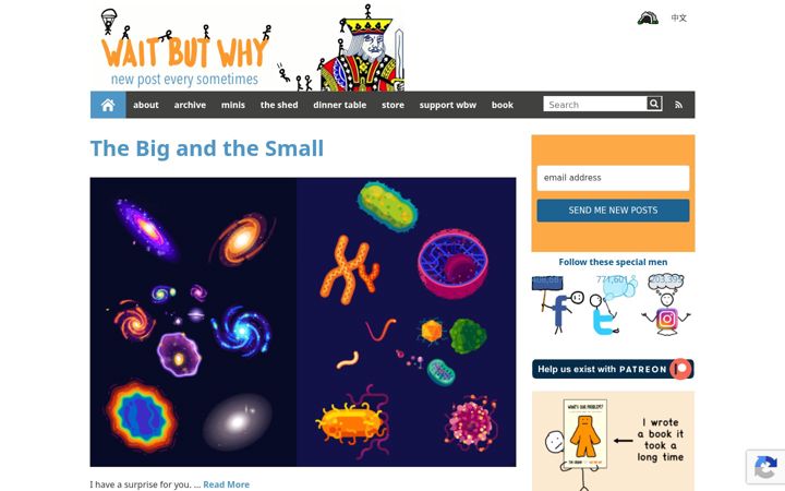Screenshot of waitbutwhy.com