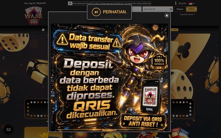 Screenshot of wajik777.software