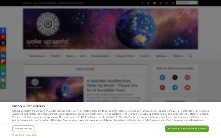 Screenshot of wakeup-world.com