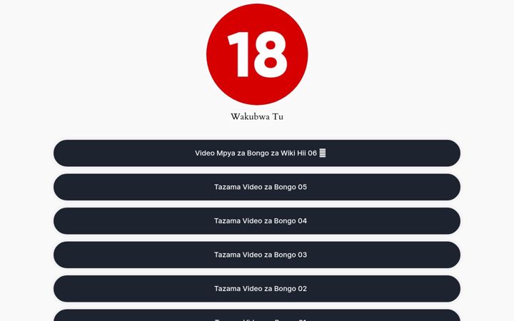 Screenshot of wakubwatu.link