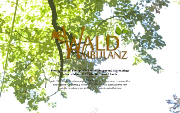 Screenshot of waldambulanz.de