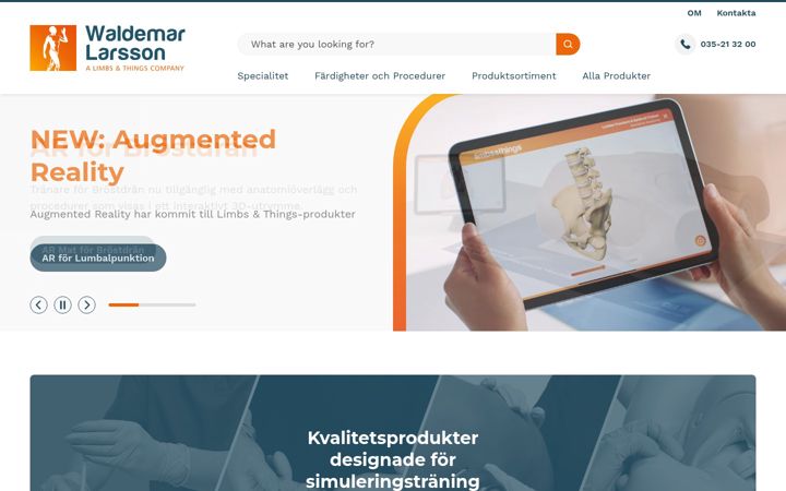 Posnetek zaslona waldemarlarsson.se