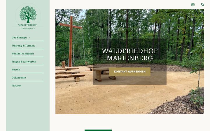 Skärmbild av waldfriedhof-marienberg.de