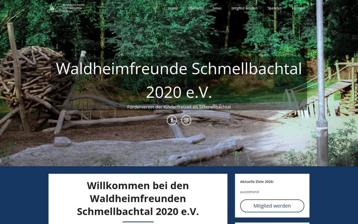 Captură de ecran a waldheimfreunde-schmellbachtal.de