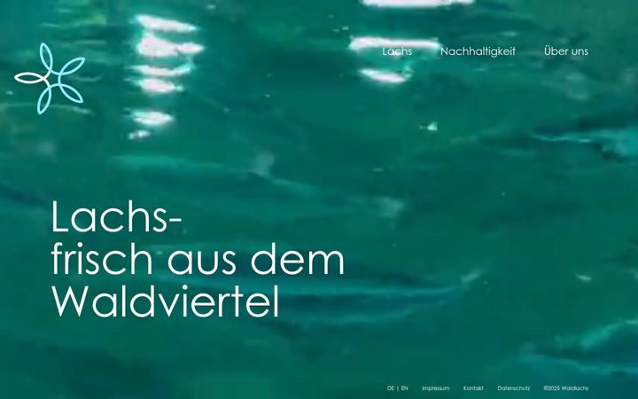 Screenshot of waldlachs.at