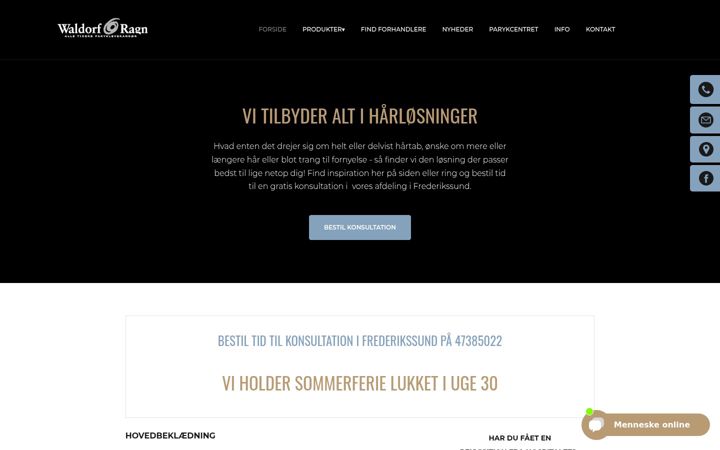 Screenshot di waldorf-ragn.dk