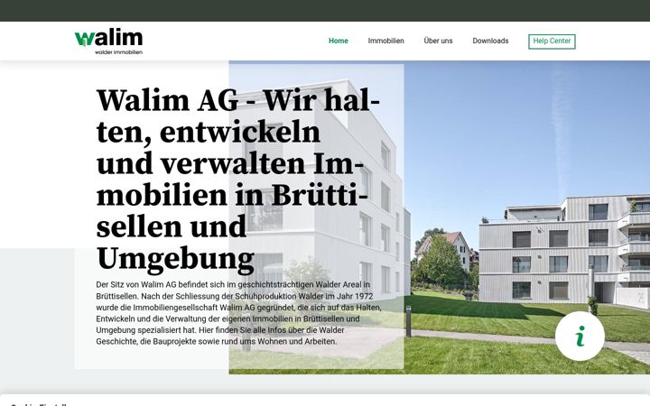 Skärmbild av walim.ch