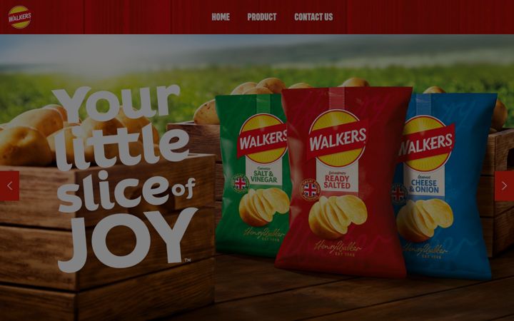 Screenshot of walkers.co.uk