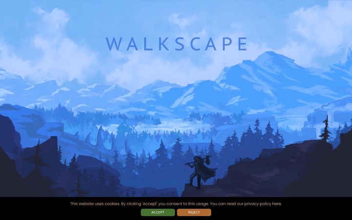 Screenshot of walkscape.app