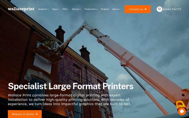 Screenshot of wallaceprint.com