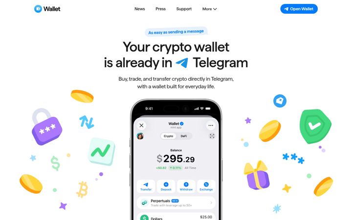 Screenshot of wallet.tg