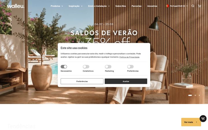 Screenshot of walleu.com