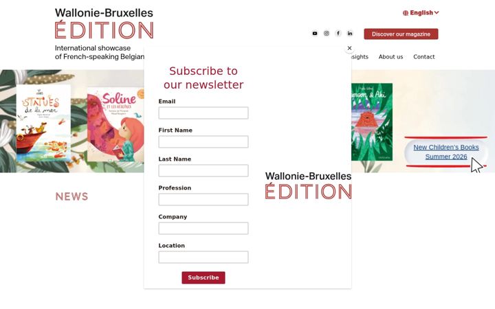 Screenshot of wallonie-bruxelles-edition.org