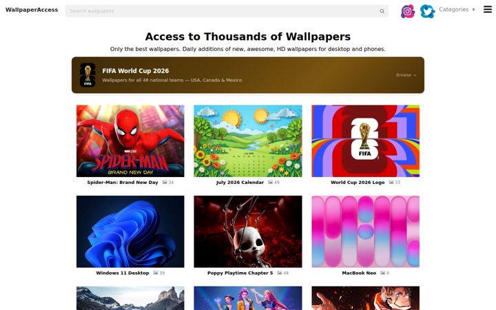Screenshot di wallpaperaccess.com