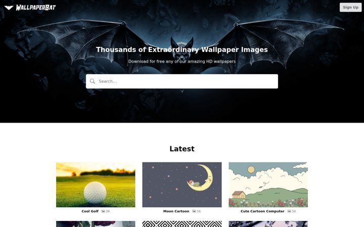 Screenshot of wallpaperbat.com