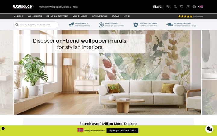Screenshot of wallsauce.com