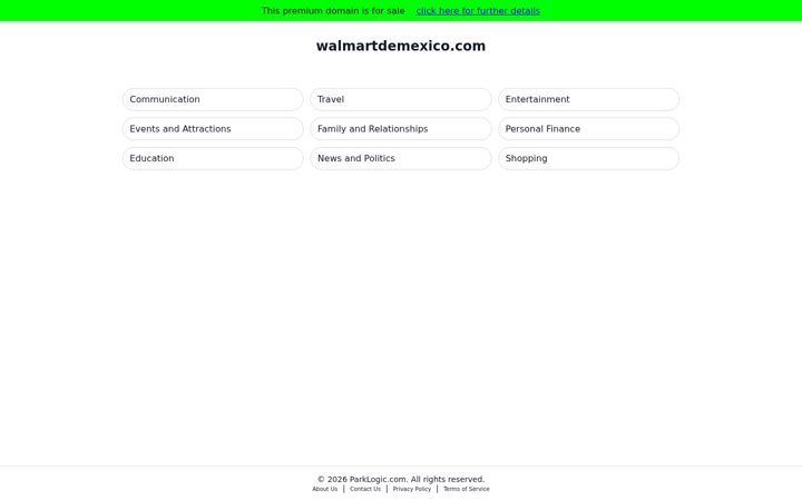 Screenshot of walmartdemexico.com