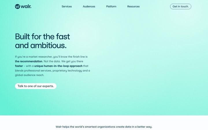 Screenshot of walr.com