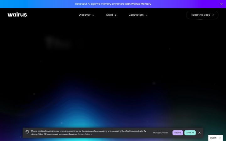 Screenshot von walrus.xyz