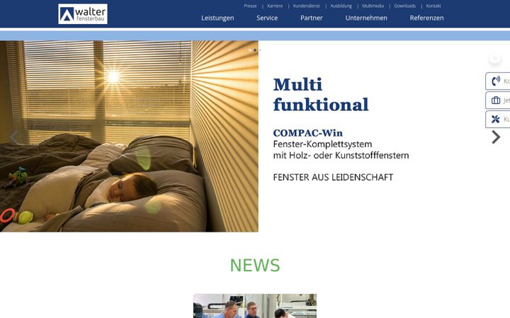 Screenshot of walter-fensterbau.de