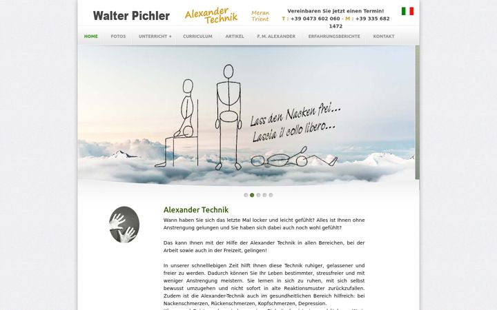 Screenshot ta' walterpichler.org