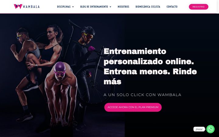 Screenshot ta' wambala.es
