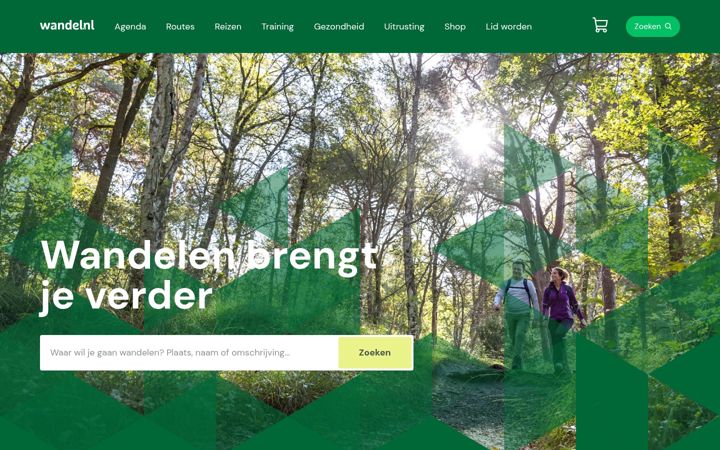 Screenshot of wandel.nl