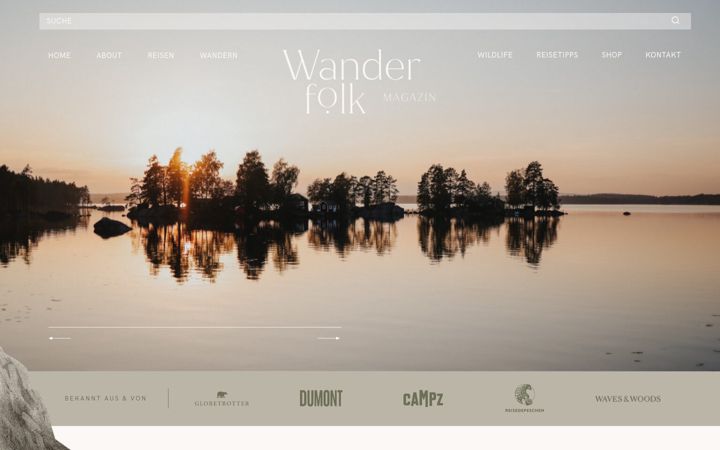 Skjermbilde av wanderfolk.de