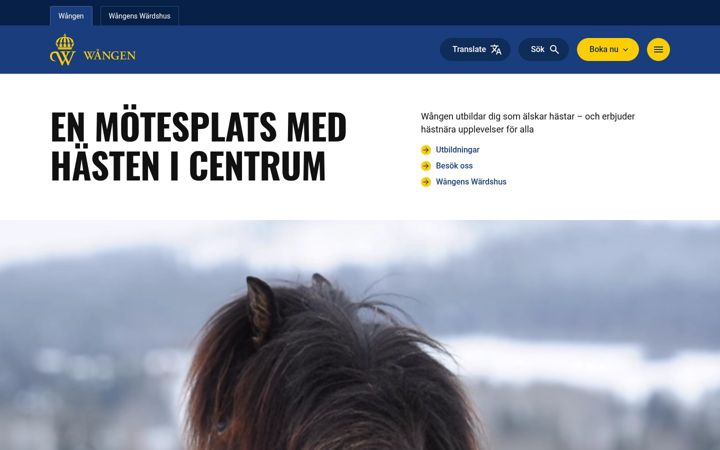 Screenshot of wangen.se