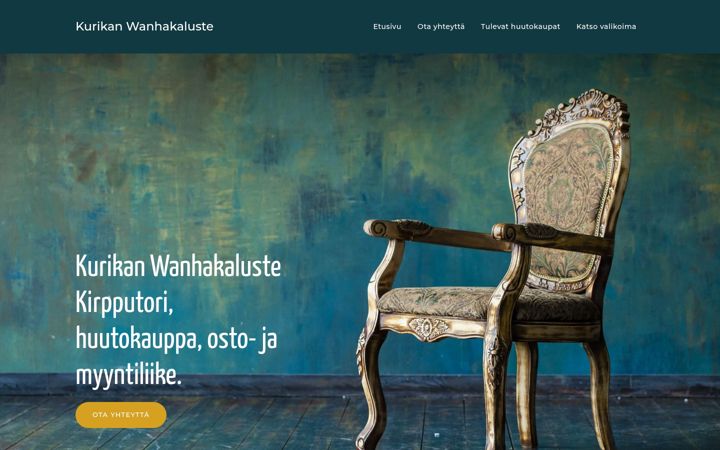 Screenshot of wanhakaluste.fi