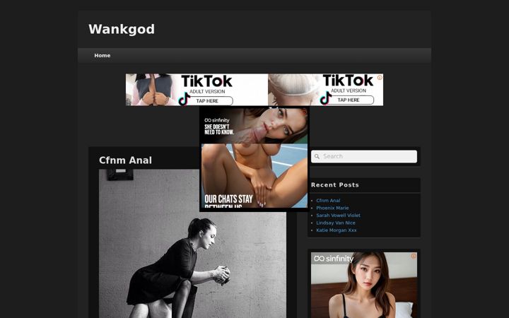Screenshot of wankgod.com