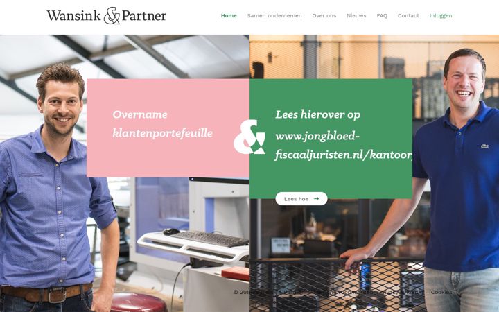 Snímek obrazovky wansink-partner.nl