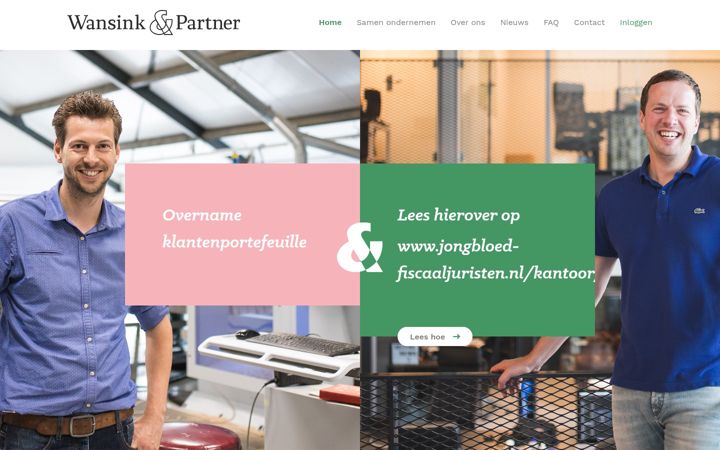 Skjámynd af wansinkpartner.nl