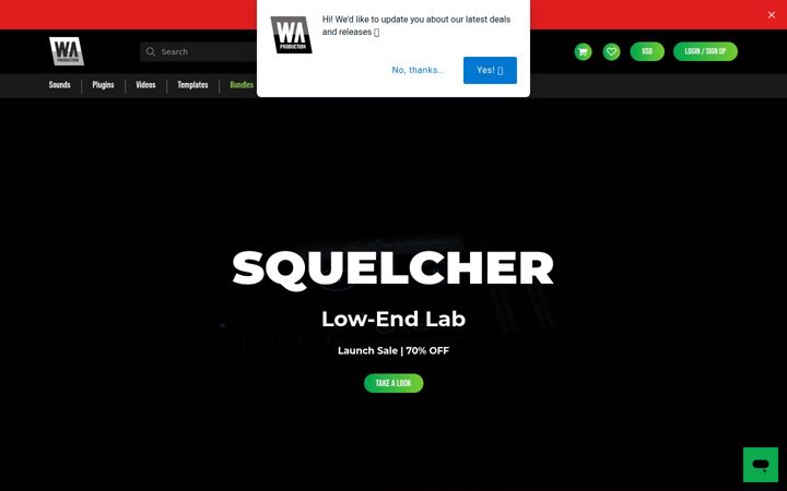 Screenshot of waproduction.com