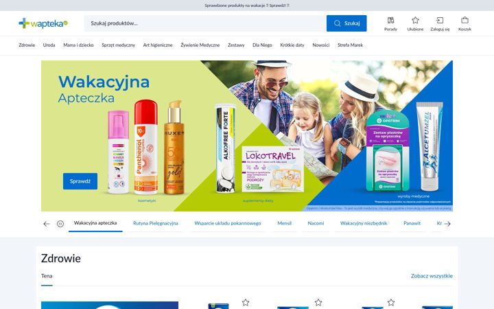 Screenshot of wapteka.pl